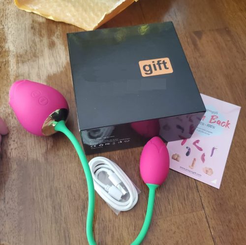 Rose Toys Clitoral Sucking with Ball Vibrating Egg G spot Clitoris Stimulator Vaginal and Anal Sex Toy photo review
