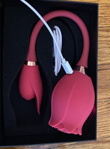 Rose Vibrator Clitoral Sucking Vibrator with Vibrating Egg Suction Vaginal Anal Stimulator photo review