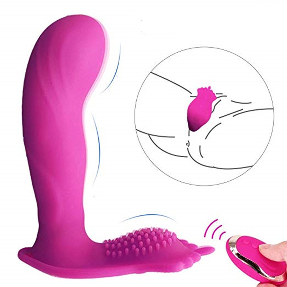 Wearable Clitoris G-spot Butterfly Vibrator - G Spot Clit Vibrator Toys |  VibratorToyX