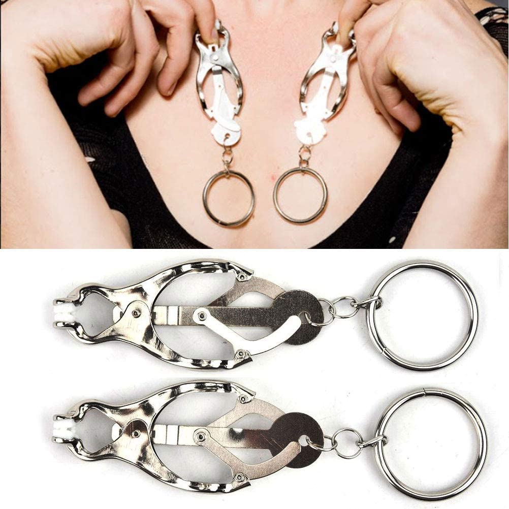 Shock Nipple Clamps Electric Breast Clip Clit Clamp Adult Women SM BDSM Sex  Toys