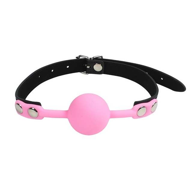 Adult Slave Harness Silicone Ball Open Mouth Gag BDSM Bondage Fetish Mouth  Restraint Sex Toys